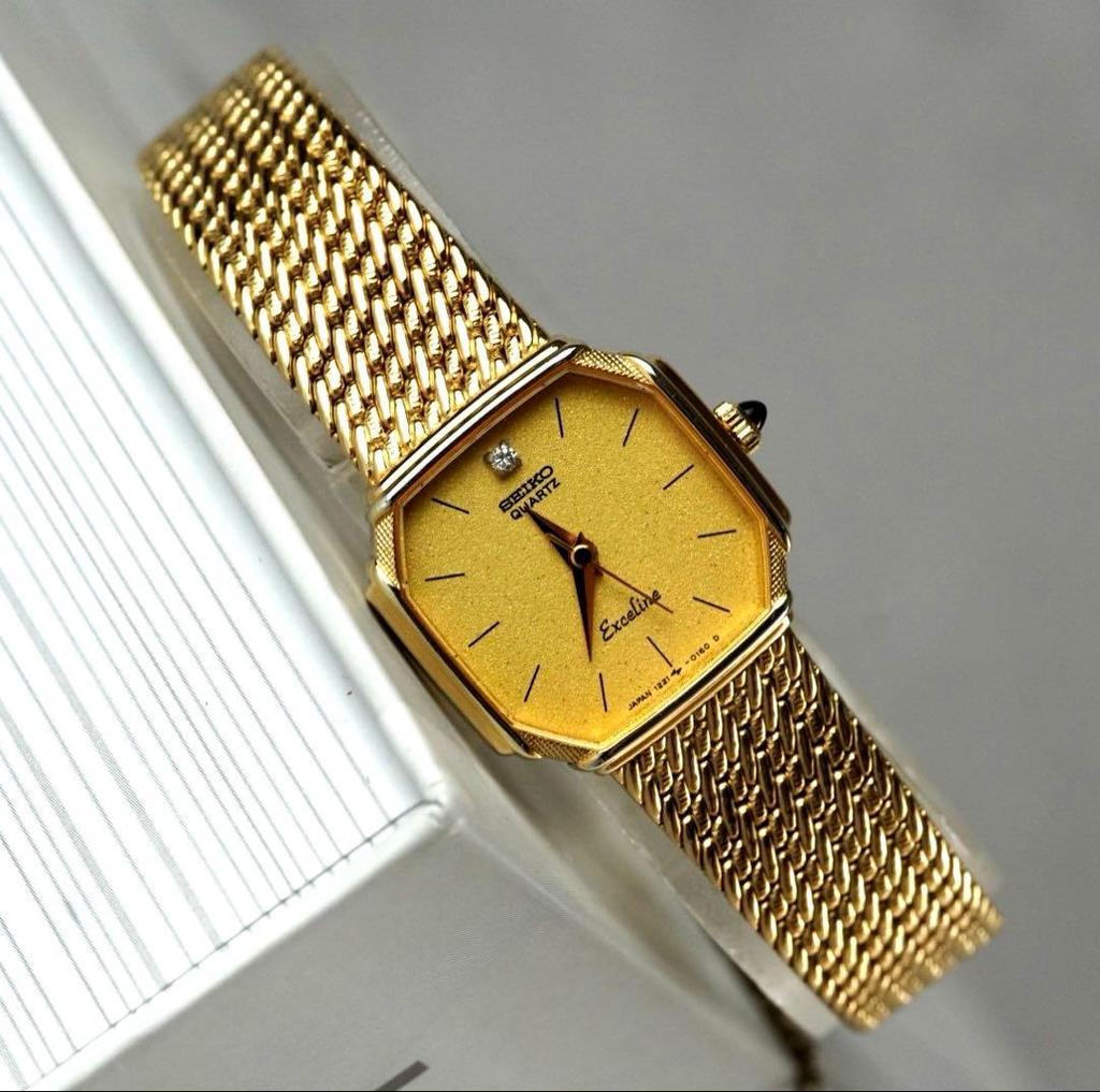 [USED] SEIKO Exceline Women's Quartz Watch with 1 Stone