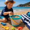 Seau Pliable Coloré Multi Usages 17 cm Compact et Pratique – Seau Souple pour Camping, Jardin, Plage et Rangement