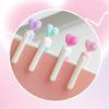 4pcs Colorful Heart Gel Pens Set Dream 0.5mm Ballpoint Black Color Ink for Writing School
