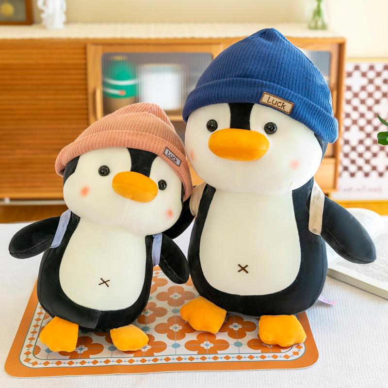 Cute Travel Penguin Doll Children's Comfort Pillow Travel Cushion Grab Machine Doll Activity Gift
