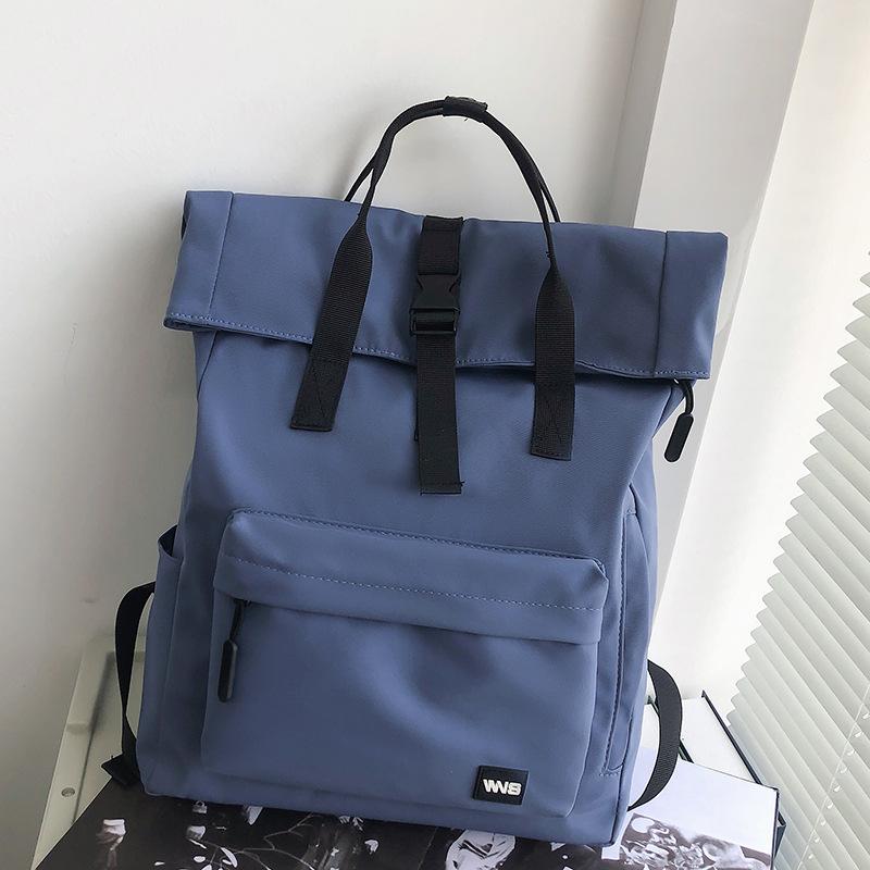 

New Elementary School Bag Junior High School Girls Boys Splicing School Backpack