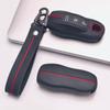 Silicone Car Key Fob Cover for Porsche Cayenne Macan Panamera 911 Boxster Cayman Taycan 718 Spyder GT3 RS with Keychain Key Shell Accessory