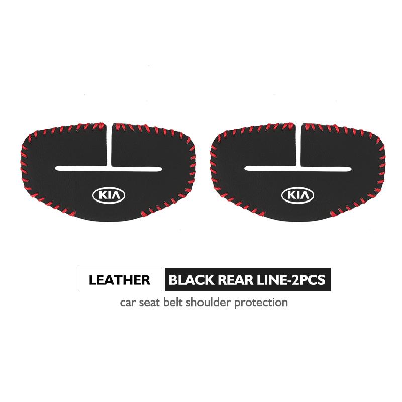 AVJ2 2pcs Car Seat Belt Buckle Protector Sleeve Anti Scratch Cover For KIA Cerato Proceed Venga Stonic Picanto Sorento Stinger