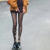 Women Star Print Tights Ultra-thin Nylon Thigh High Summer Stockings Pantyhose Women JK Japanese Style Y2k Girls Black Tights