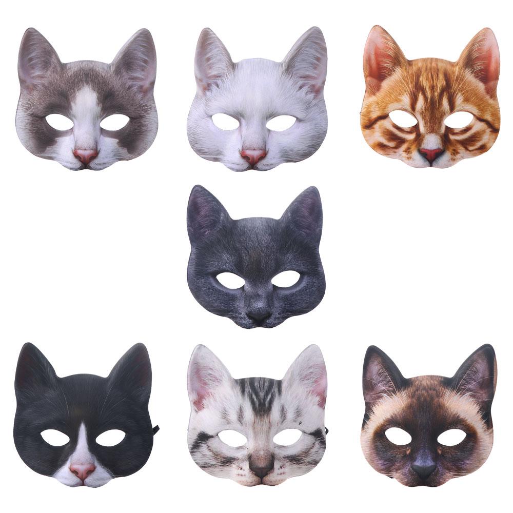 Costume Party Christmas Eye Mask Cosplay Props Masquerade Mask Cat Mask Halloween Decoration