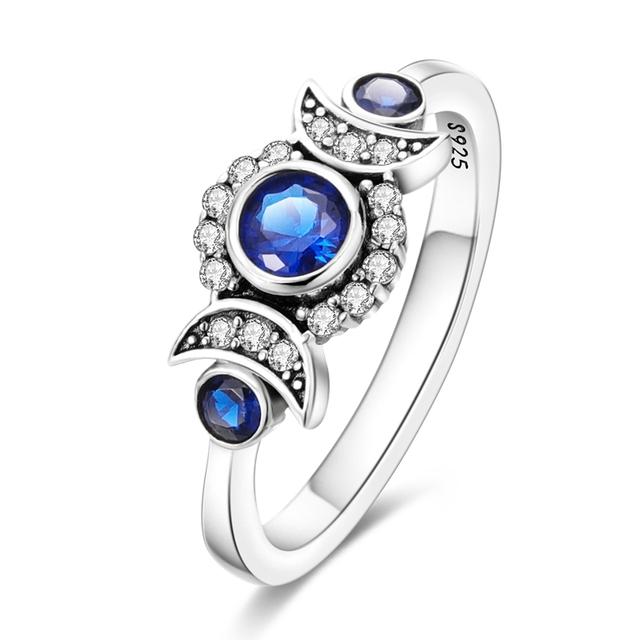 Size 6 -9 Inch Authentic 925 Silver Women Stackable Ring Girl 'S Luxury Wedding Finger Rings