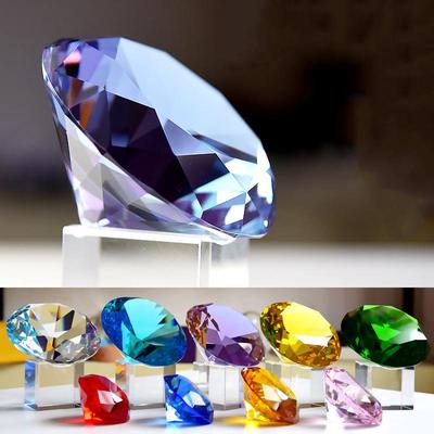 Bílé křišťálové diamantové skleněné ozdoby pro domácí dekoraci a svatební dary