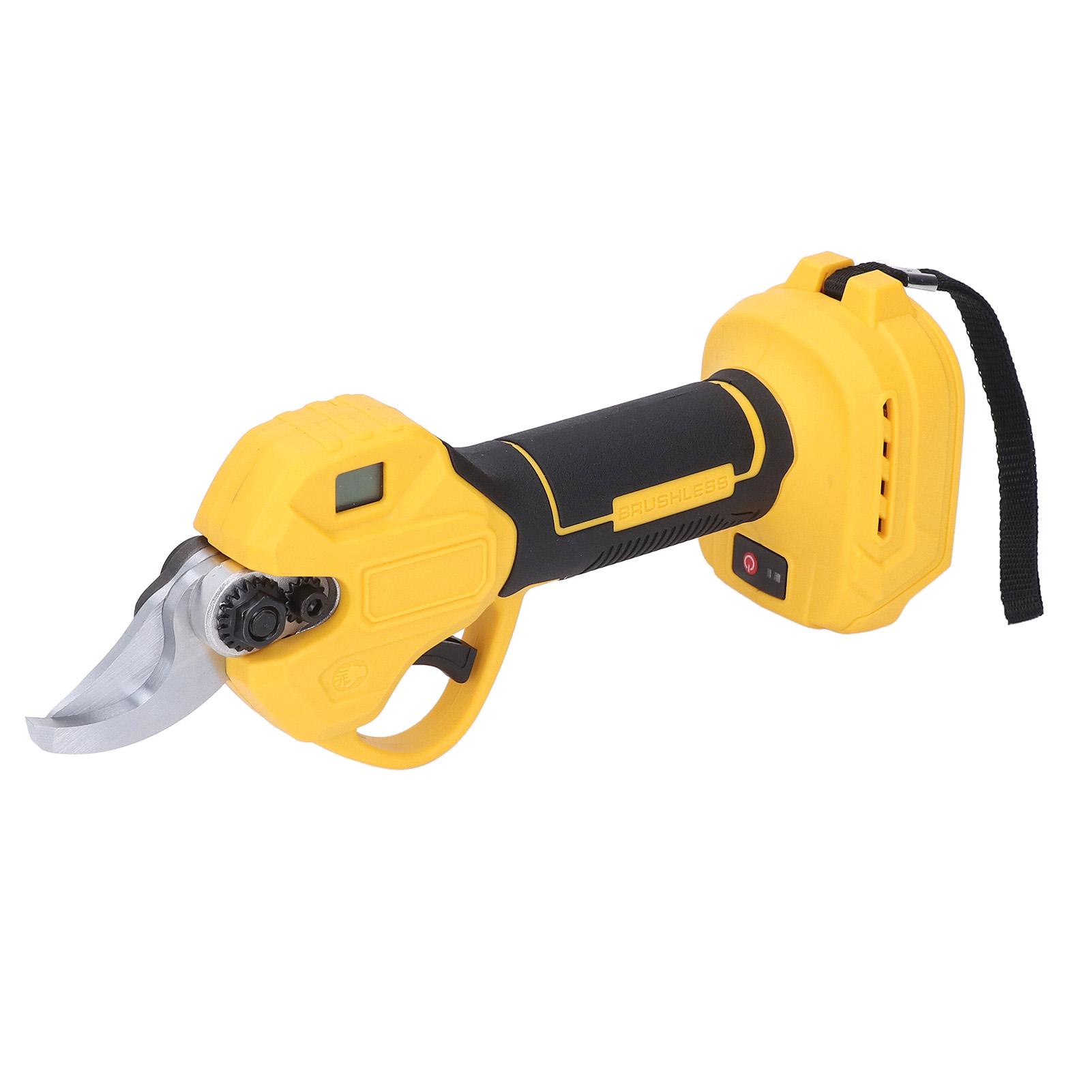 

25 мм Аккумуляторный секатор ЖК-дисплей Электрический секатор Садовый триммер для веток деревьев для BL1815