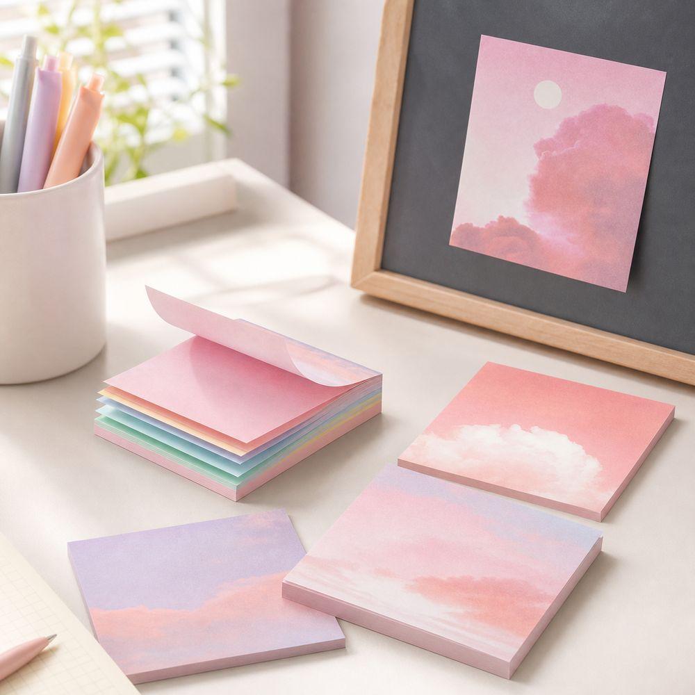 Gradient Color Self Sticky Note Pads 50 Sheets Sticky Note Book New Square Sticky Notes Office Use