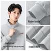 MINISO Men's Loose Fit Half-Zip Stand-Collar Sweatshirt