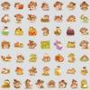 50 Cartoon Frogs and Mushrooms Doodle Stickers Creative Cartoon Stickers Mobile Phone Computer Waterproof Decorative Stickers
