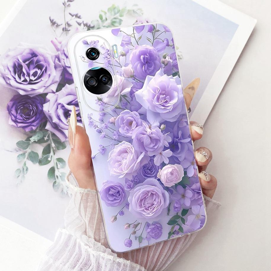 For Honor 90 Lite Pro Case Popular Flower Bowknot Soft Slim Silicone Phone Case For Honor 90 REA-NX9 Funda on Honor90 Lite Coque