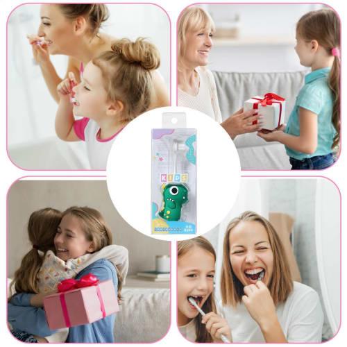 Soft Toddler Toothbrush, Dinosaur Kids Toothbrush, Soft Bristle Toddler Training Toothbrush with Child-Sized Brush Head, Soft Bristle Kids Toothbrush,