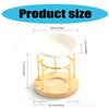 Ceramics Tealight Wax Warmer Essential Oil Burners Heater with Wood Stand Candleholder Aromas Lamp Stove for Meditations