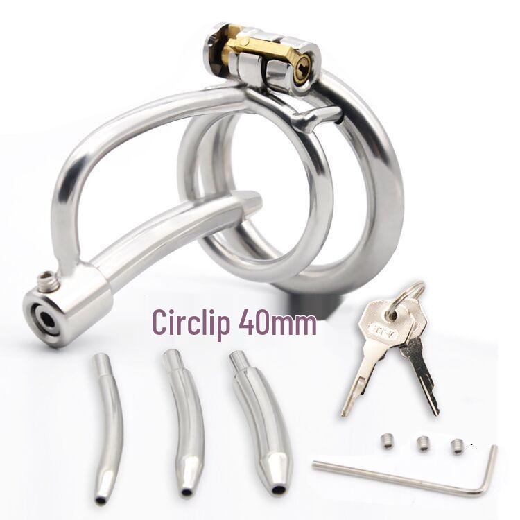 Pánské zařízení pro cudnost z nerezové oceli s močovým katetrem - Klec na ptáky Zámek čistoty SM Erotické Gay potřeby pro dospělé