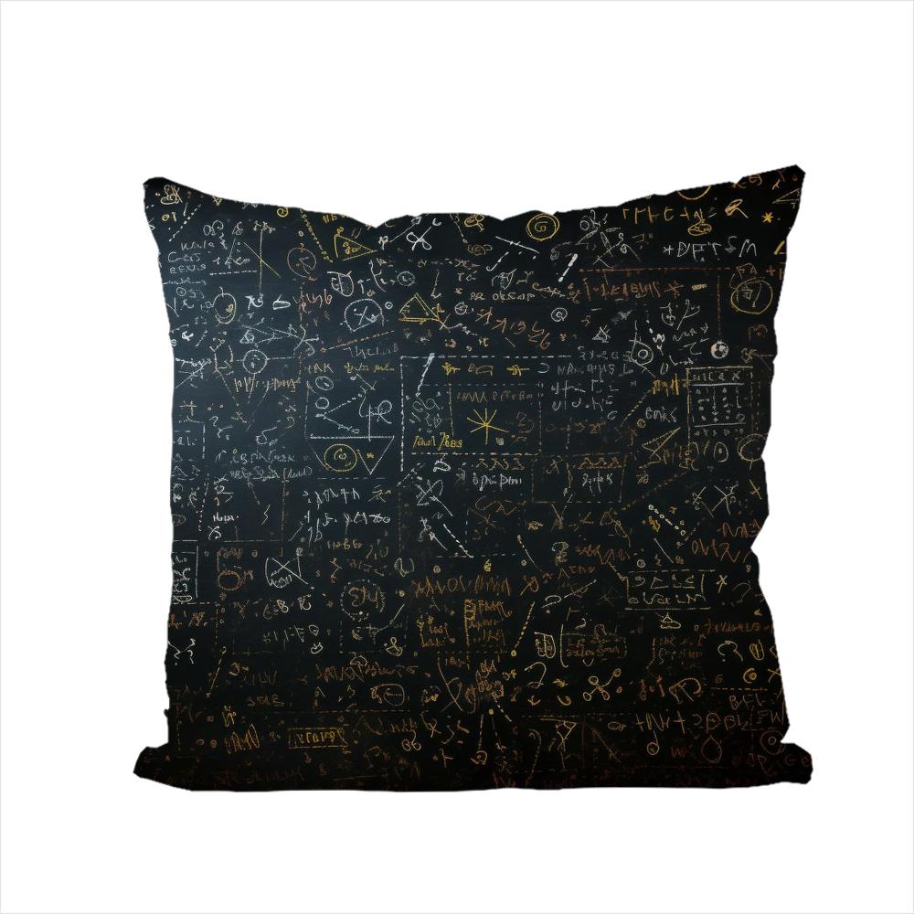 Math Edition Art Pillow Case For Car Sofa Decorative Home Doublesided Print Plush Square Throw Pillow Cushion Cover