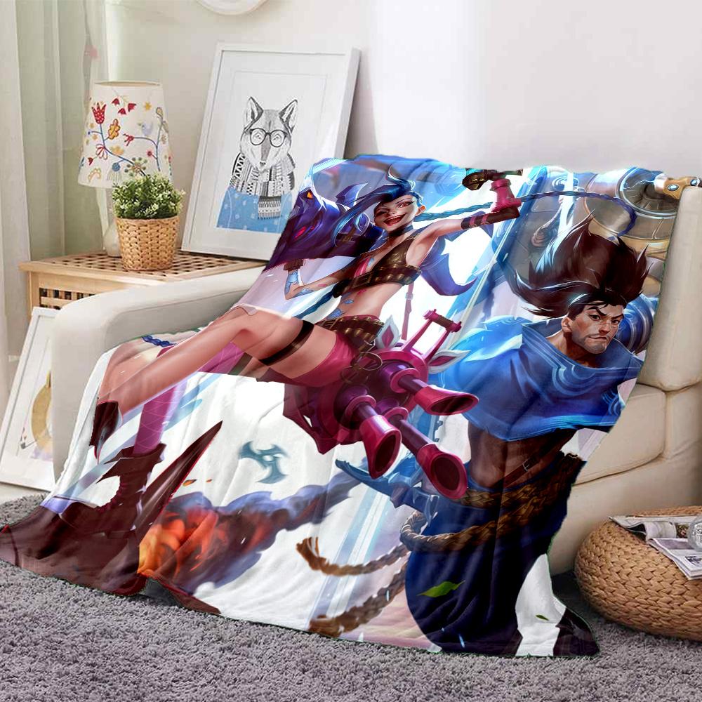 League of Legends Flannel Blanket, High quality Comfortable for All Seasons, Home Decor, Warmth and Comfort