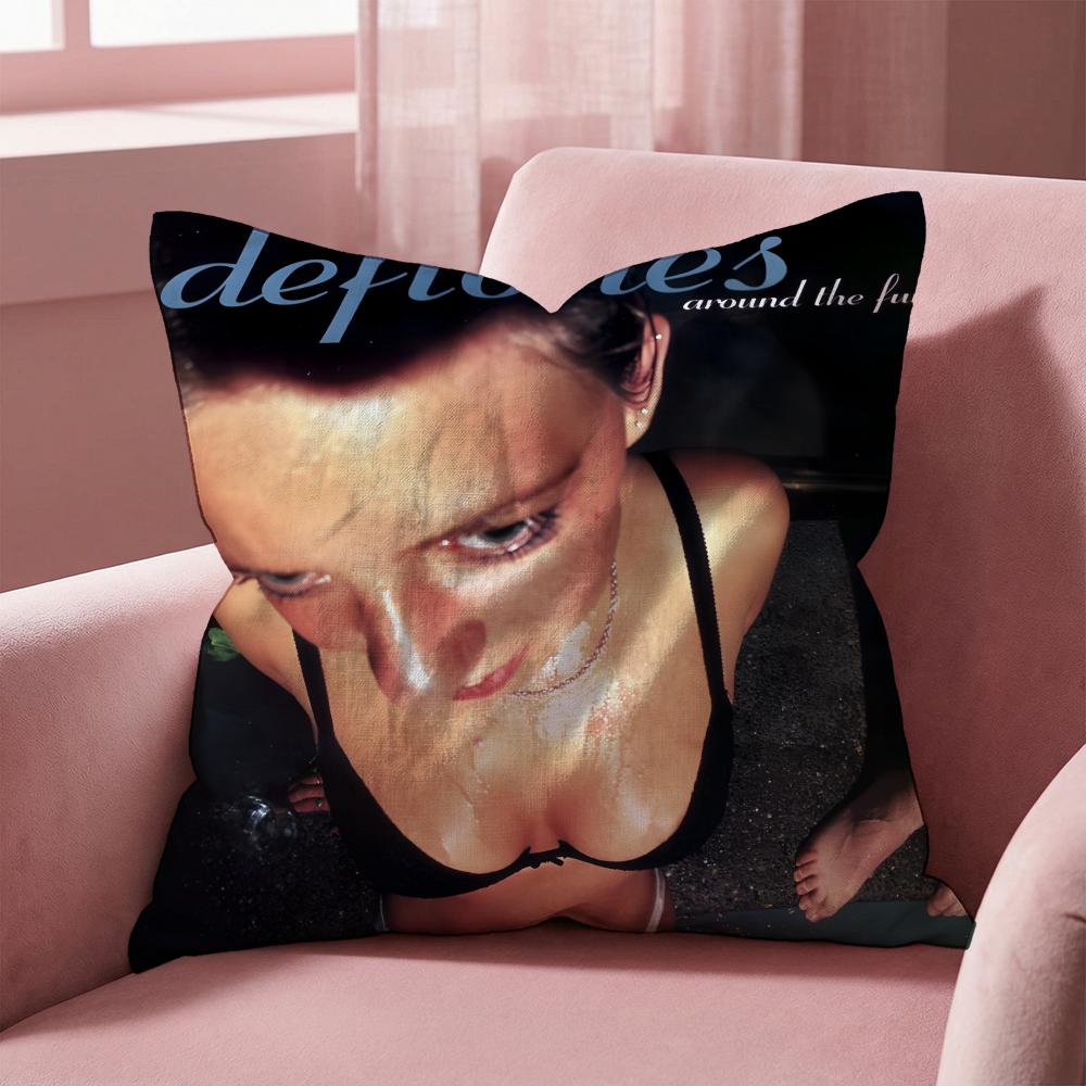 Deftones Cushion Cover Multi-Scene Pillow Cover for Home & Car - Reversible, Soft & Durable for Daily Use