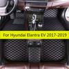 Car Floor Mats For Hyundai Elantra EV  2018 2017 Auto Leather Carpets Interior  Waterproof Anti Dirty Protect Products