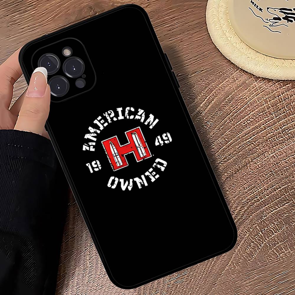 Hornady Logo For IPhone 17 16 15 14 13 12 11 Pro Max Plus Shockproof Black Soft Phone Cover