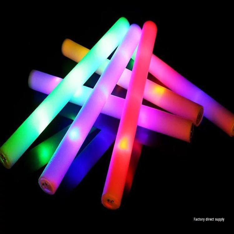 Custom Logo Seven-Color Flashing Foam Glow Stick for Concerts