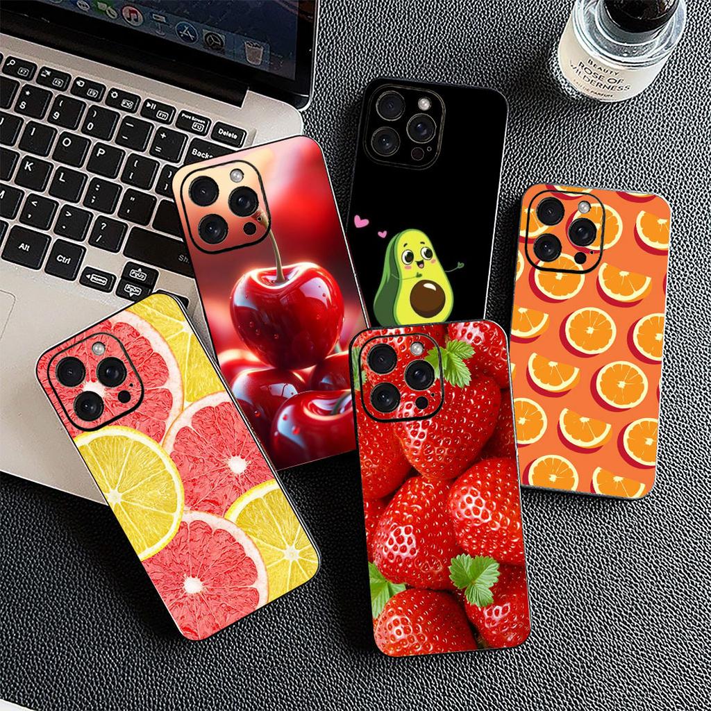 Cover for Motorola Moto G55 G45 G75 G85 G35 Edge 50 30 Fusion 40 NEO Ultra Pro Phone Case Cherry Strawberry fruit Summer Avocado