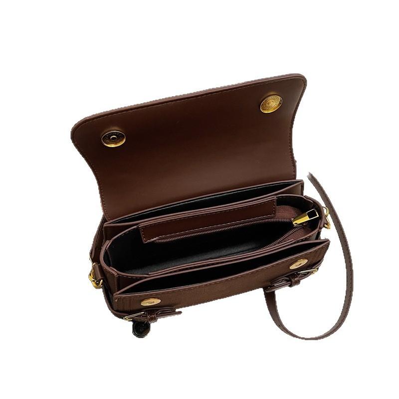 Crossbody Bag For Women Pu Leather Small Square Handbag With Magnetic Closure For Daily Use