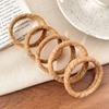 Pack of 5pcs High Elasticity Leopard Print Hair Ties Gentle Nonslip Fabric Hair Bands For Women Girls Daily Styling