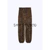Autumn New Women's Clothing Pleated Streamers Short Lining Mid Waist Animal Pattern Print Lantern Pants 8566065