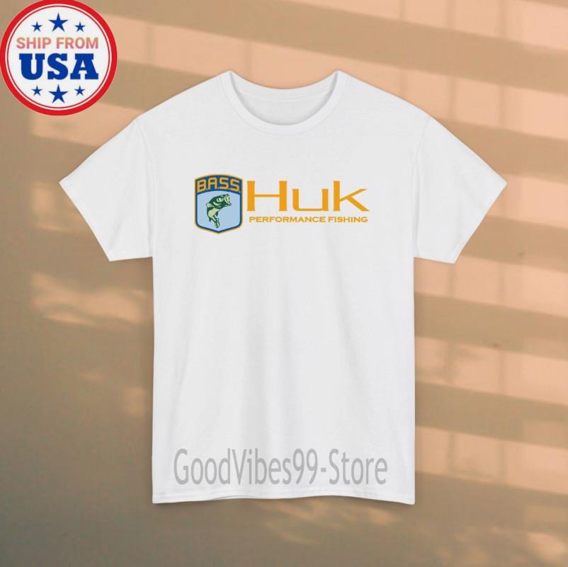 HUK BASS Fishing Men's White Size S-5XL