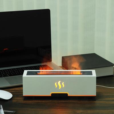 Simulationsflammen-Nebel-Luftbefeuchter ätherisches Öl-Diffusor leise modern 2 Farben