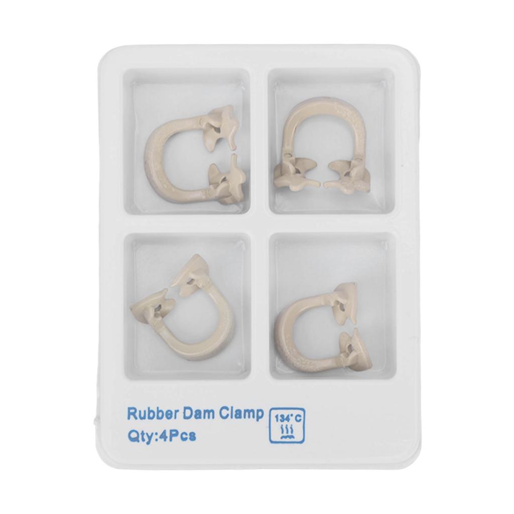 4pcs Dental Matrices Clamp Rings Dental Dam Clamp Barrier Clips Separating Rings Accessory