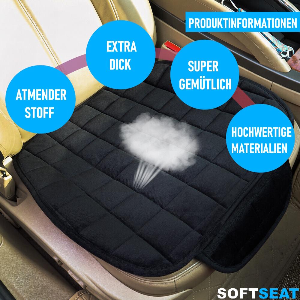 SOFTSEAT Podsedák do auta Sedák Protiskluzový Polštář do auta Kapsa Paměťová pěna