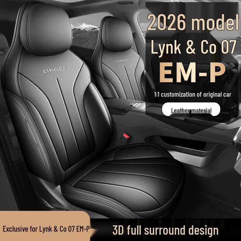 2026 Lynk & Co 07 Long Range All-Season Leather Car Seat Cover, Full Coverage.