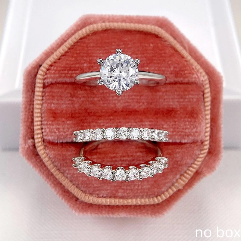 Luxury Stylish Women's Ring with Zirconia Sparkle Bright Engagement Wedding Bridal Ring Timeless Gorgeous Party Accessories