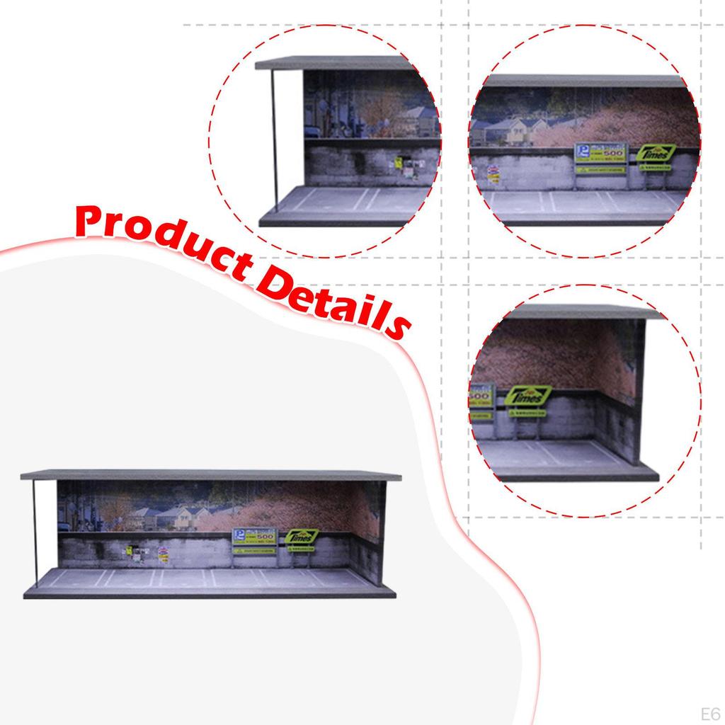 1/64 Diecast Model Car Display Case Vehicle Stand for Sports Decorative Acrylic