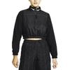 Nike Velvet Jackets Women's Black Stand Collar Moderate DD5613-010