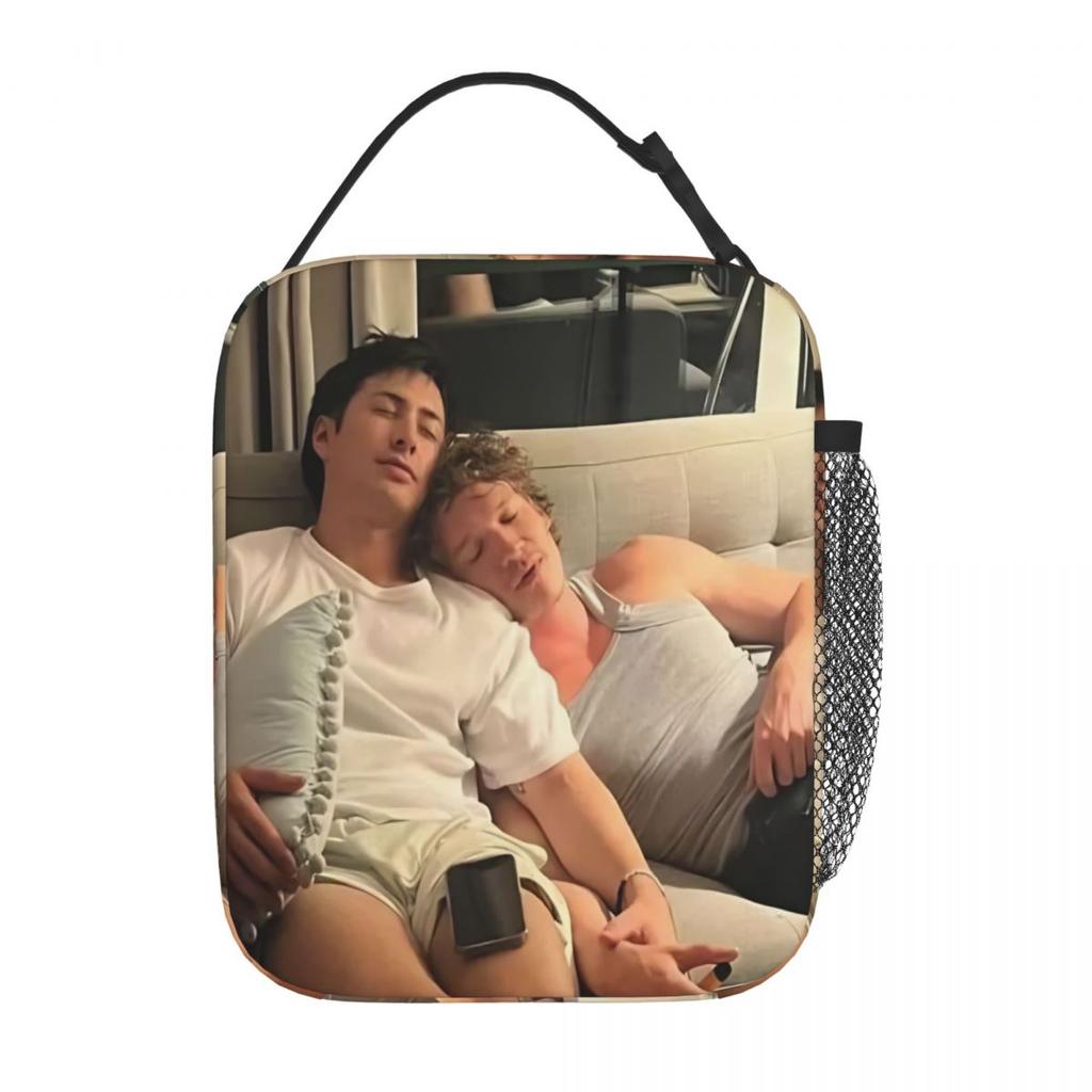 Vintage Shane Hollander Ilya Rozanov Heated Rivalry Insulated Lunch Bag For Travel Food Storage Bag Thermal Lunch Boxes