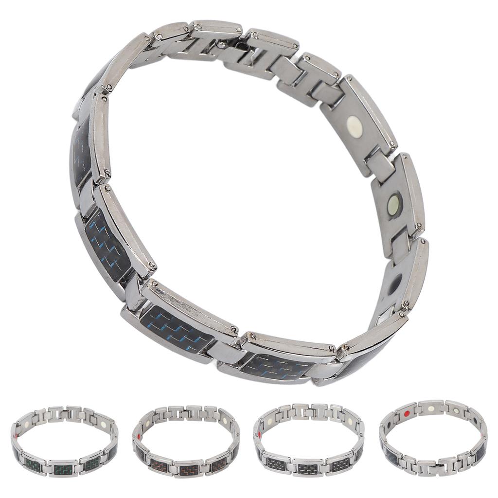 Náramek z titanové oceli s uhlíkovými vlákny Náramky pro úlevu od bolesti při artritidě Dárkový nástroj pro každodenní nošení