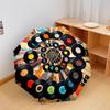1PC Music Records Umbrella Portable Folding Umbrella Iron Frame Hole Bone Structure Outdoor Home Umbrella A7