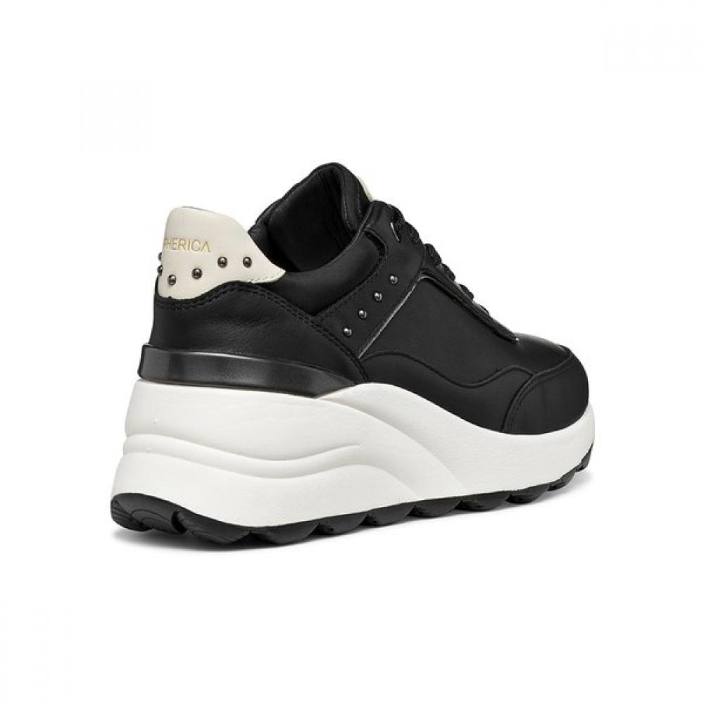 GEox WomEn S HEight incrEaSing SnEakErS Black E Ec13
