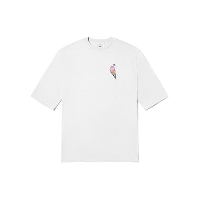 Vans Vestito Donna Corto Manica Corta Ampio con Fantasia Gelato alla Panna Vestiti Donna Bianco VN000FQQWHT