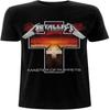 Metallica T Shirt Master of Puppets Cross Band Logo Official Mens Black