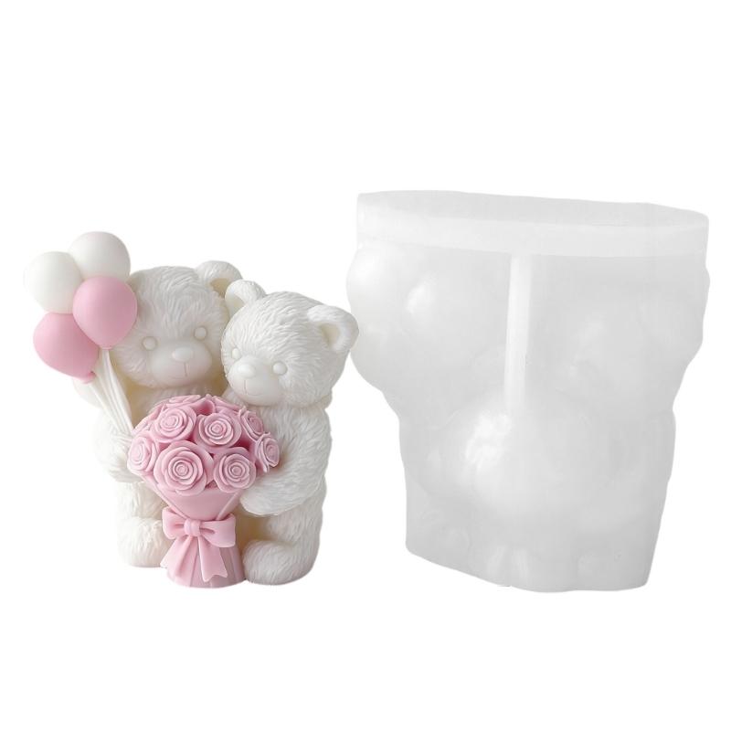 

Heat Proof Silicone Candle Mould in Balloon Bear Shape Withstands High Temperatures for Chocolate Crafting 1