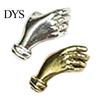 Commuting Party Brooch Pin Fresh Flowers Compact Alloy Flower Holder Vintage Hand-Shaped Suits Dresses Shirts Versatile Badge Accessory