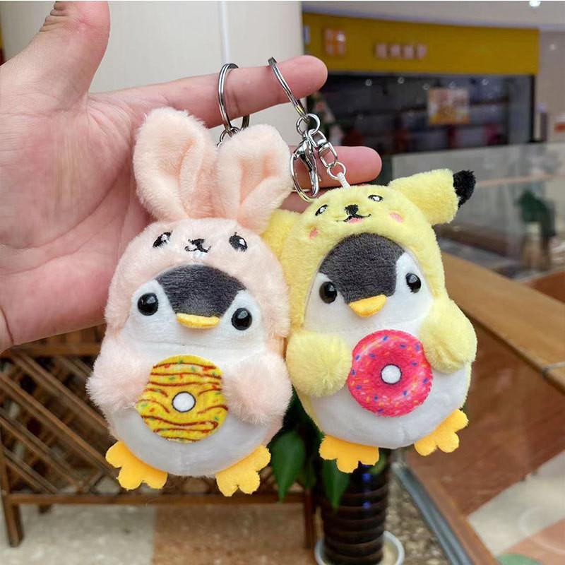 Penguin Whimsical Plush Keychain Decoration Perfect For Kids Bags And Machines Doll