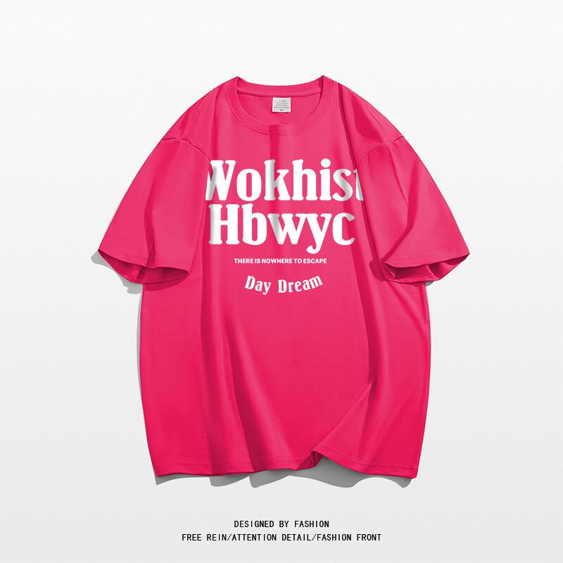 

Cotton short-sleeved T-shirt for men and women 2025 summer new loose t-shirt Hong Kong style ins couple short-sleeved top XXXL