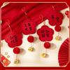 Non Woven Fu Character Hanging Ornament Chinese Style New Year Lucky Decoration  Bedroom Decoration