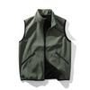 Outdoor Sports Fleece-Lined Thickened Warm Fleece Vest for Men, Winter Stand-Collar Sleeveless Jacket, Foreign Trade Men's Vest Coat
