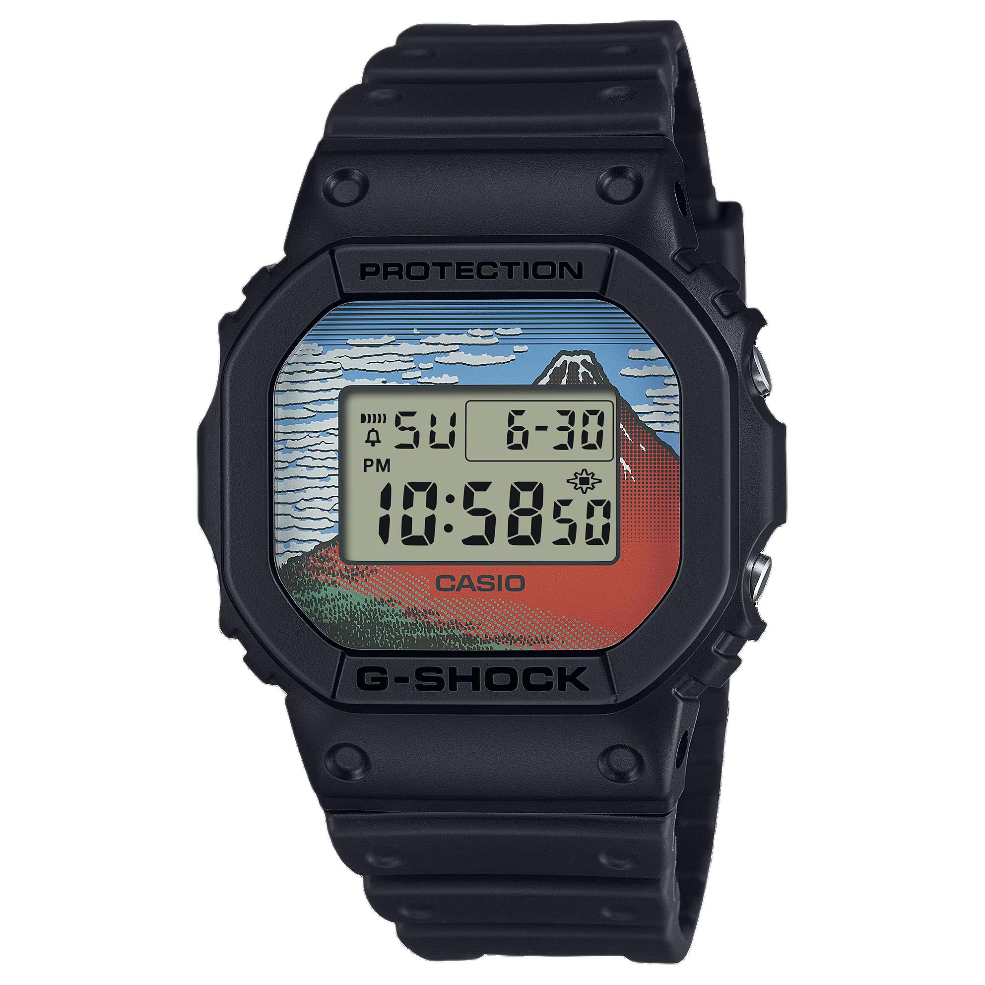 

Casio Digital Series Square 200M Waterproof Quartz Movement Resin Strap Watch Unisex Watches Gray DW-5600KHG24-1 Gray Dial